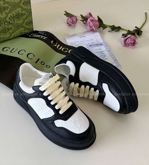 [국내배송] 구* 청키 B GG 엠보시드 레더 스니커즈