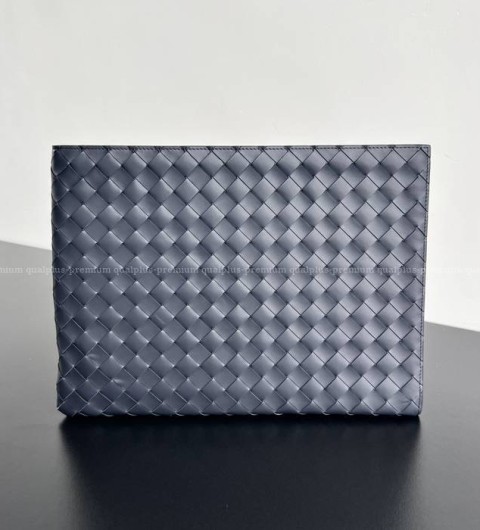 보테가베네타 607479 인트레치아토 하프 지퍼 파우치 클러치백 남성용