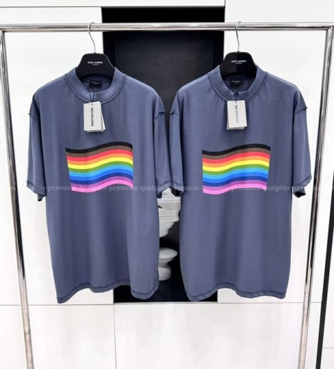 발렌시아가 멀티 컬러 반팔티셔츠