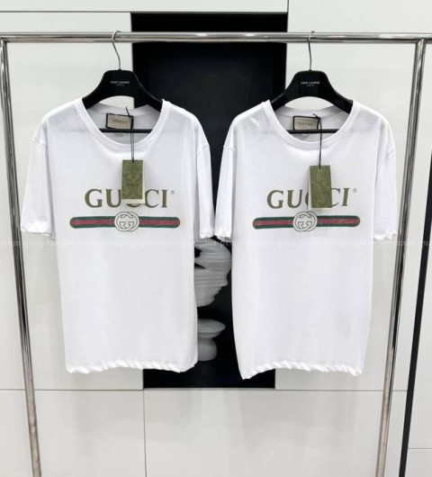 구찌 오버사이즈 빈티지 로고 워시드 반팔티셔츠