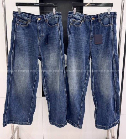 루이비통 웨이브 데님 팬츠