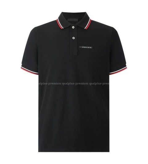프라다 로고 폴로 반팔티셔츠