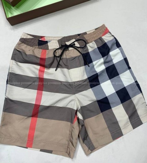 버버리 체크 스윔 팬츠 반바지