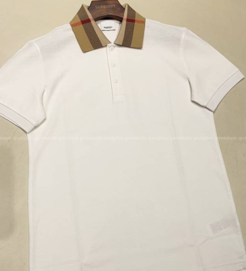 버버리 코튼 폴로 반팔티셔츠