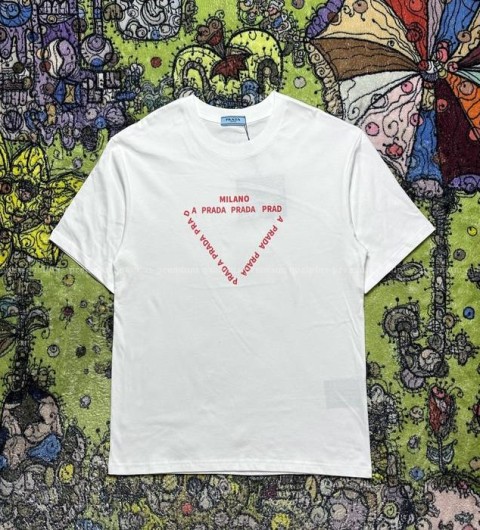 프라다 로고 반팔티셔츠