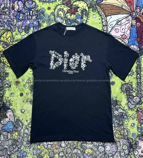 디올 로고 반팔티셔츠