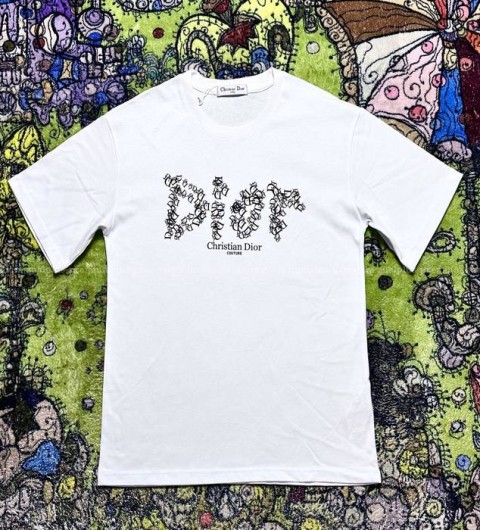 디올 로고 반팔티셔츠