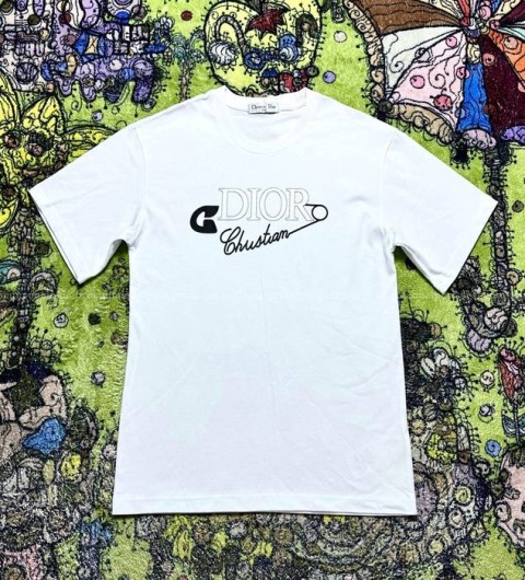 디올 로고 반팔티셔츠