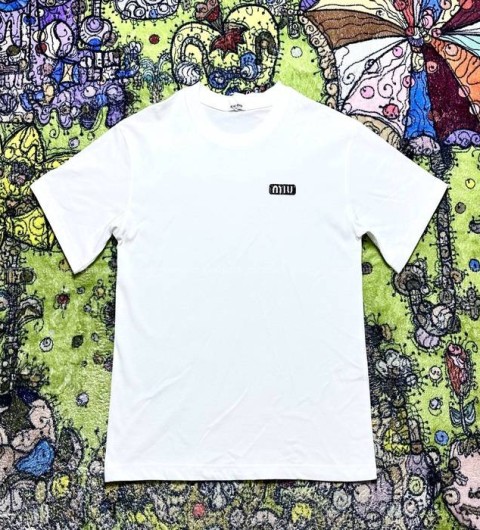 미우미우 로고 반팔티셔츠