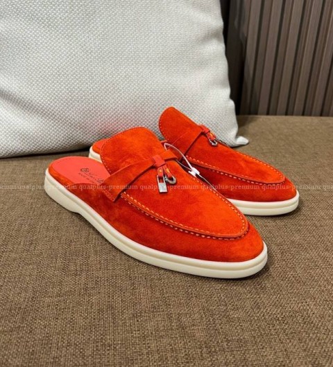 로로피아나 참스 워크 바부슈 로퍼 뮬 여성용