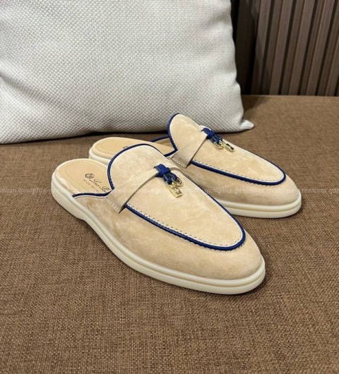 로로피아나 참스 워크 바부슈 로퍼 뮬 여성용