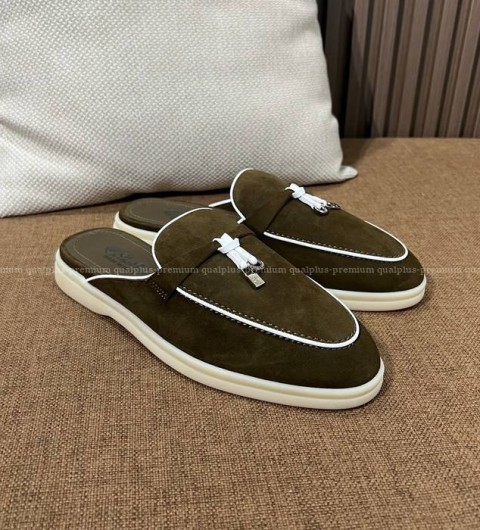 로로피아나 참스 워크 바부슈 로퍼 뮬 여성용