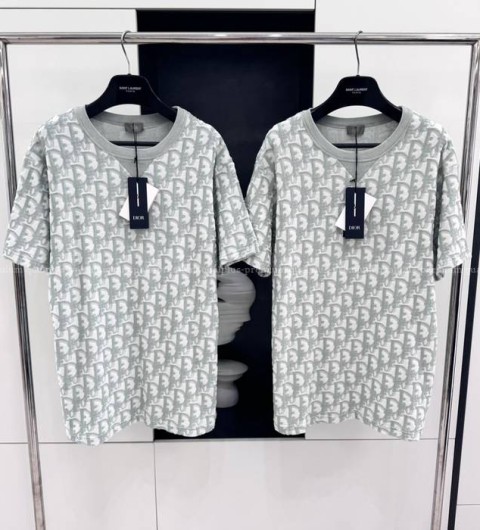 디올 오블리크 캐주얼 반팔티셔츠