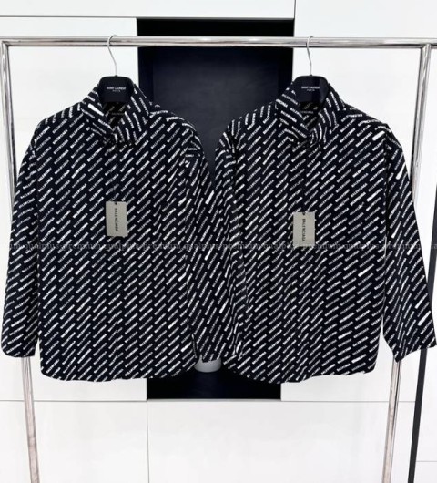 발렌시아가 로고 셔츠