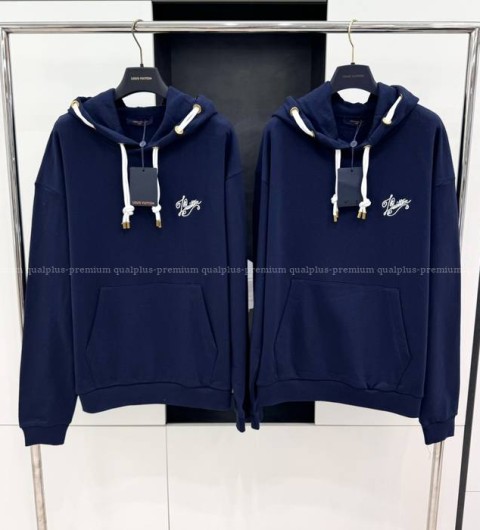 루이비통 코튼 저지 후드티셔츠