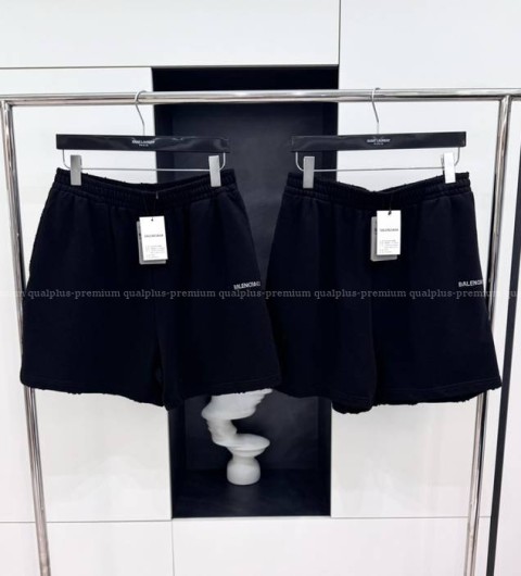 발렌시아가 비즈 로고 쇼츠 반바지