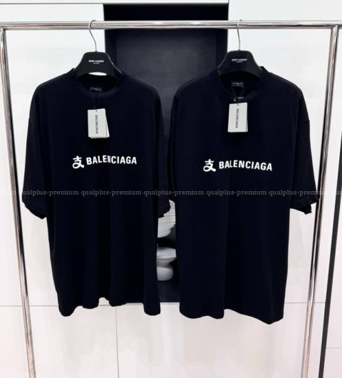 발렌시아가 로고 반팔티셔츠