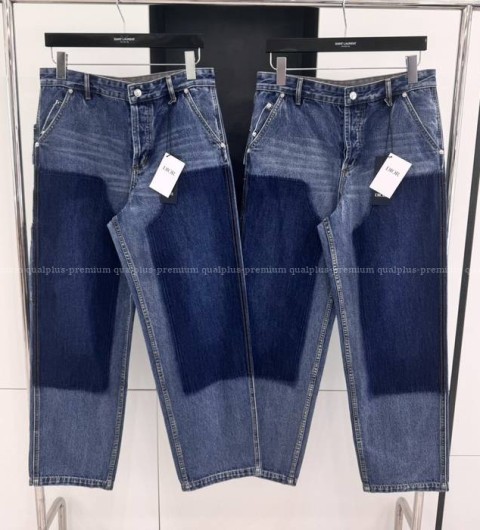 디올 핸드라이팅 카펜터 진 데님 팬츠