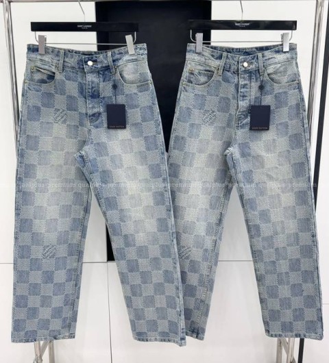 루이비통 다미에 데님 스케이트 팬츠