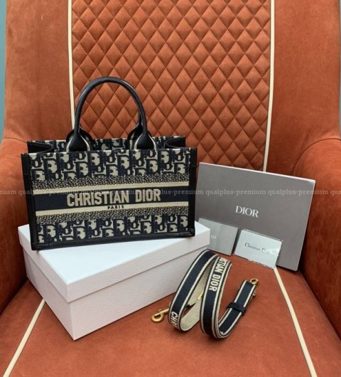 디올 북토트 East-West 스트랩백 스몰