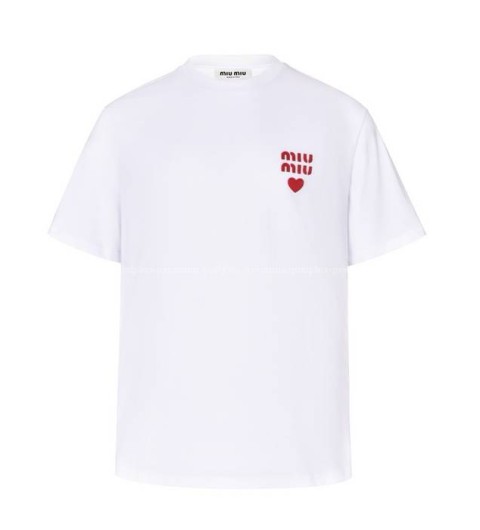 미우미우 로고 반팔티셔츠