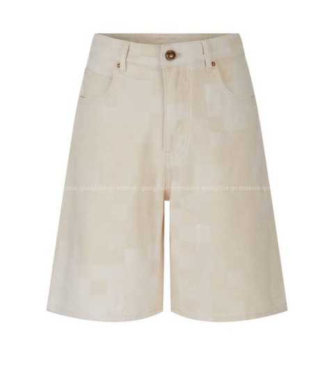 루이비통 다모플라주 자카드 데님 쇼츠 반바지