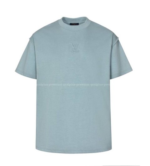 루이비통 쇼트 슬리브드 시그니처 크루넥 반팔티셔츠