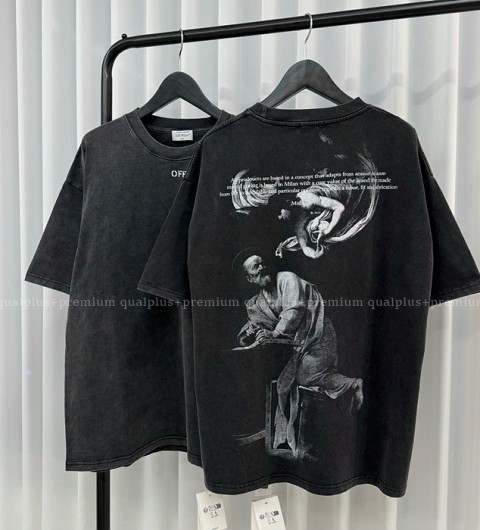 [국내배송] 오*화이트 세인트 매튜 스케이트 반팔 티셔츠