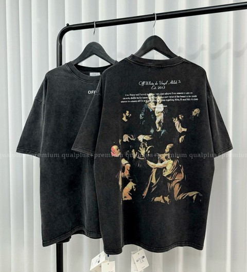 [국내배송] 오*화이트 스탬프 마리 반팔 티셔츠