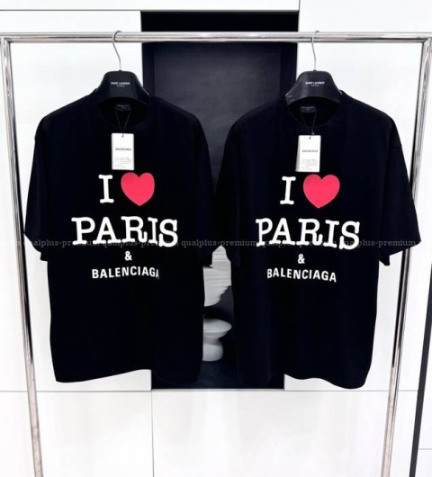 발렌시아가 아이 러브 파리 반팔티셔츠