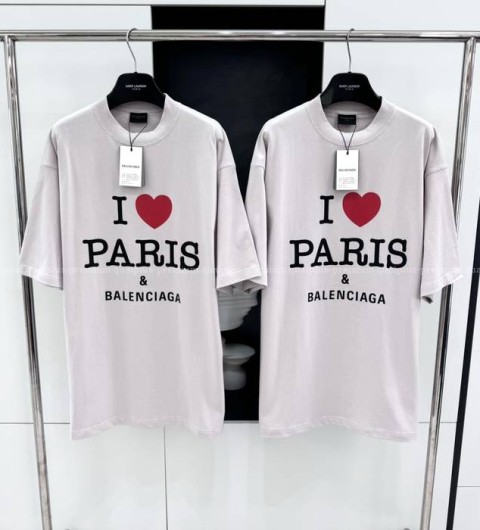 발렌시아가 아이 러브 파리 반팔티셔츠