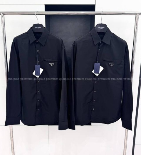 프라다 로고 셔츠