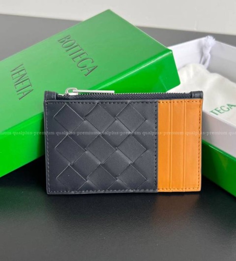 보테가베네타 755985 인트레치아토 지퍼 카드 케이스 지갑 남성용