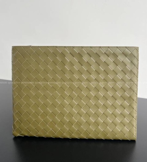 보테가베네타 607479 인트레치아토 하프 지퍼 파우치 클러치백 남성용