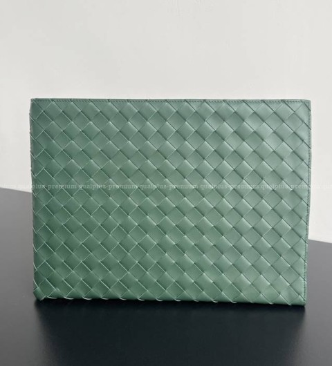 보테가베네타 607479 인트레치아토 하프 지퍼 파우치 클러치백 남성용