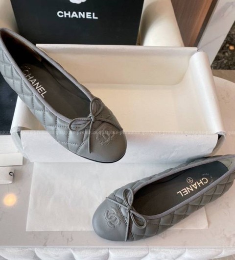 샤넬 퀄팅 발레리나 플랫슈즈 여성용