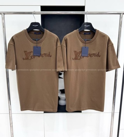 루이비통 엠브로이더드 시그니처 코튼 반팔티셔츠