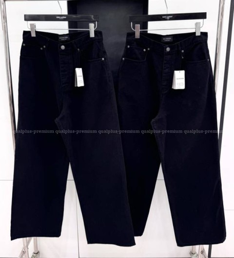 발렌시아가 데님 배기 팬츠