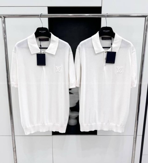 루이비통 블렌드 쇼트 슬리브드 폴로 니트 반팔