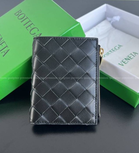 보테가베네타 742330 인트레치아토 폴더 지퍼 지갑 스몰 남녀공용