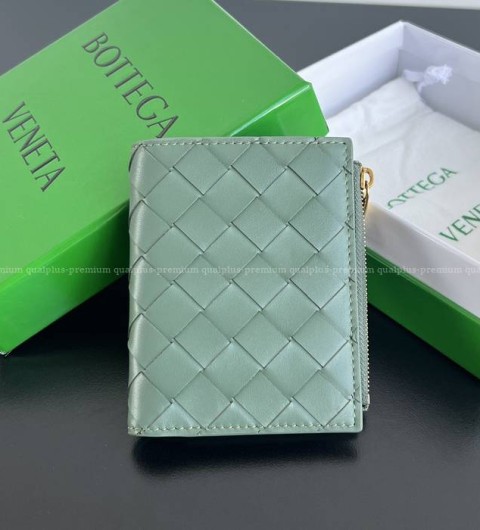 보테가베네타 742330 인트레치아토 폴더 지퍼 지갑 스몰 남녀공용