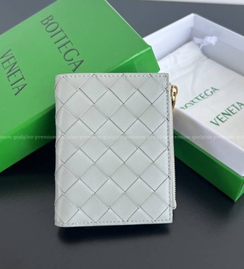 보테가베네타 742330 인트레치아토 폴더 지퍼 지갑 스몰 남녀공용