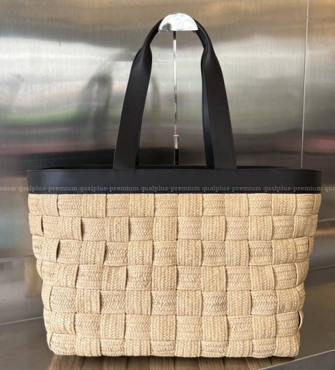 보테가베네타 730847 라피아 카세트 토트백