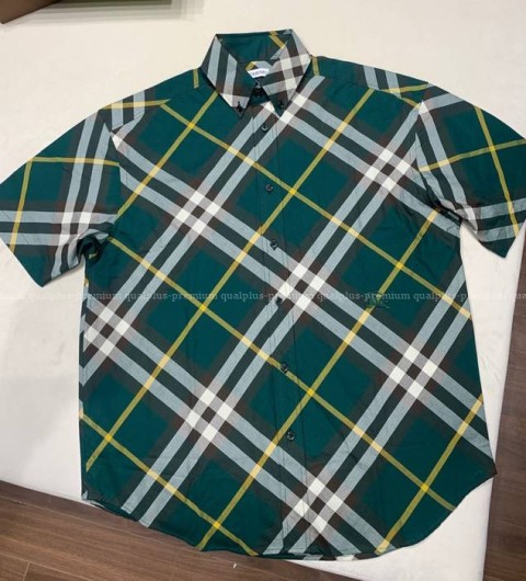 버버리 체크 반팔 셔츠