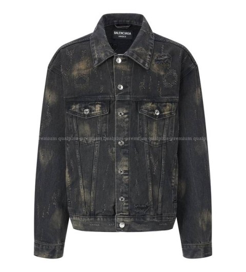 발렌시아가 워싱 디스트로이드 데님 자켓