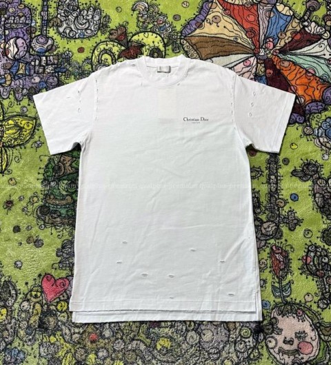 디올 로고 반팔티셔츠