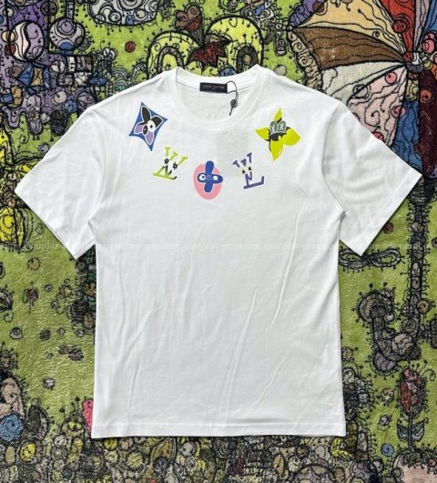 루이비통 로고 반팔티셔츠