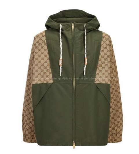 구찌 GG 코튼 캔버스 지퍼 자켓