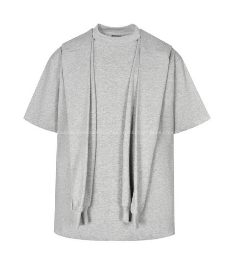 발렌시아가 페이크 투피스 반팔티셔츠