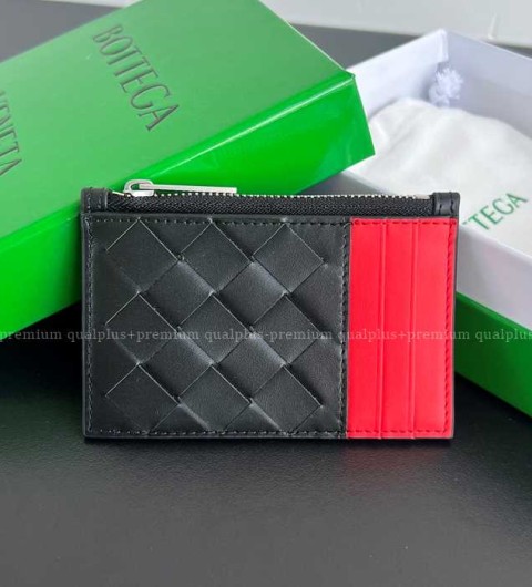 보테가베네타 755985 인트레치아토 지퍼 카드 케이스 지갑 남성용